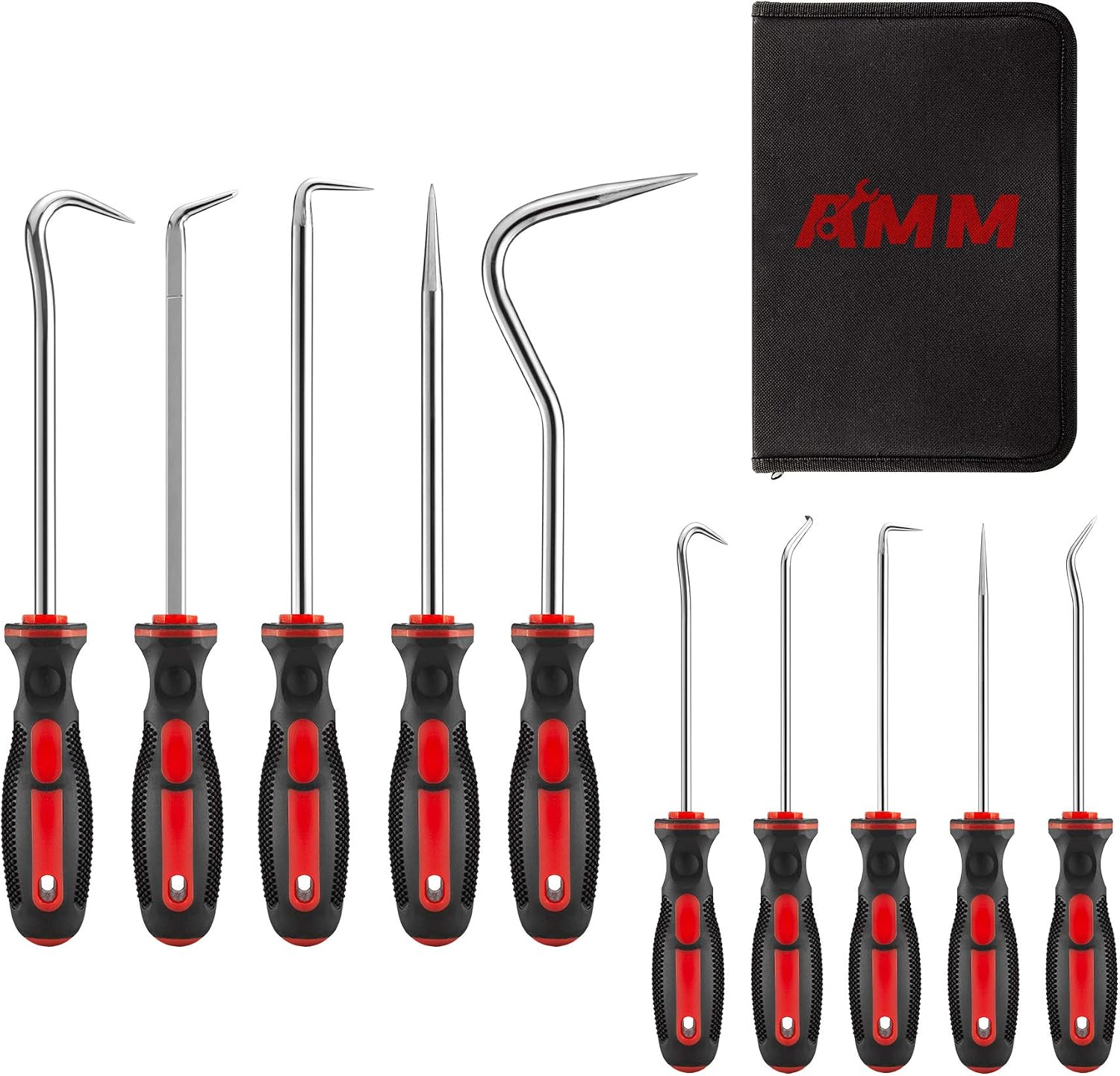 AMM 10PCS Hook and Pick Set, Automotive Oil Seal O-Ring Removal Tool