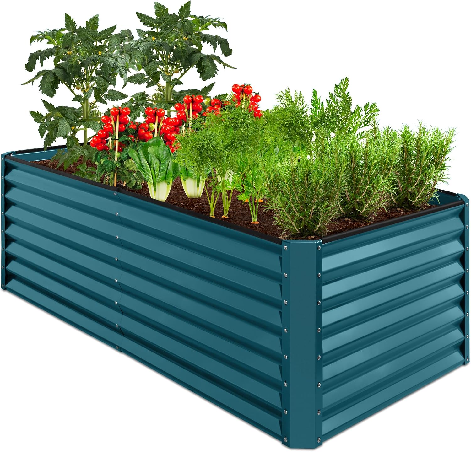 Best Choice Products 6x3x2ft Outdoor Metal Raised Garden Bed