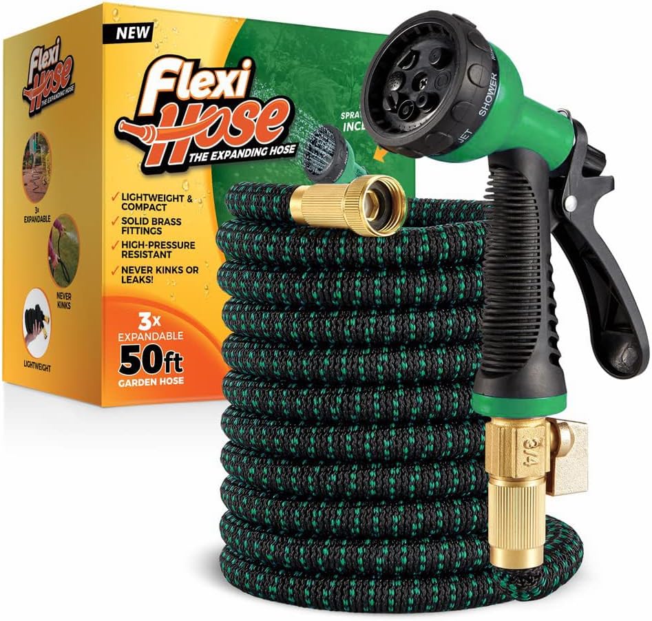 Flexi Hose 50 ft. with Nozzle (B0FTZWS873)