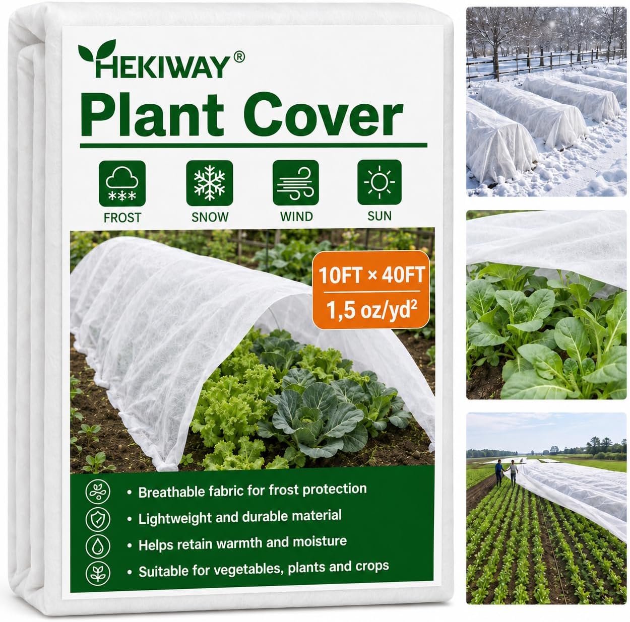 Cheapest way to cover a big bed; ideal for overwintering garlic and new lawns